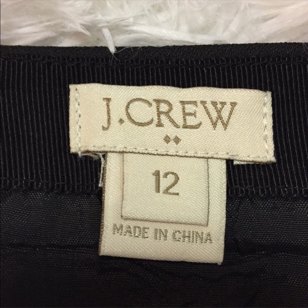 J.Crew Fit & Flare Black Skirt Size 12 - Picture 6 of 7